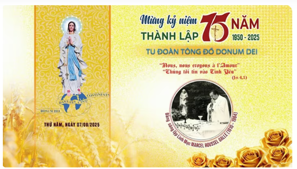 Lễ kỷ niệm 75 năm thành lập Tu đoàn Tông Đồ Donum Dei